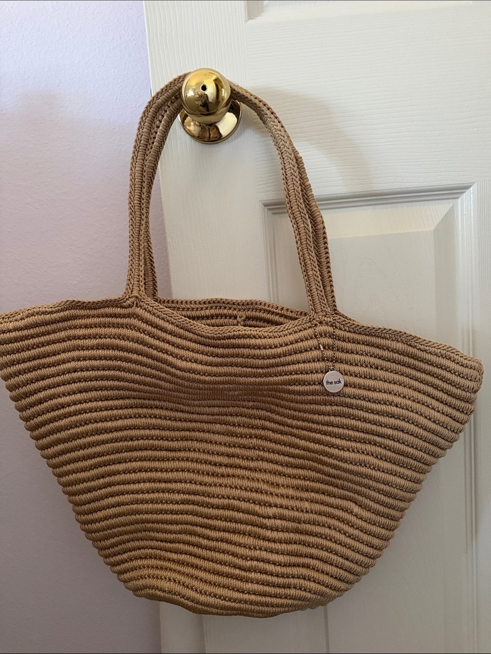 The Sak Tan Woven Rope Tote